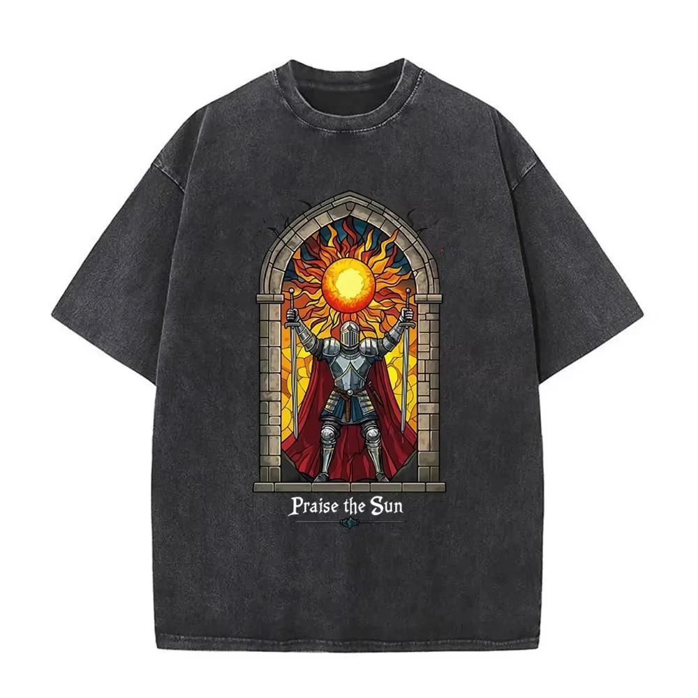 

Dark Souls Solaire Praise The Sun Double Sided Vintage Game T-Shirt XXXL
