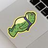 100PCS Funny Frog Stickers DIY Cute Frog Stickers for Phone Laptop Scrapbook Skateboard Car Window Bottle Mug Stickers