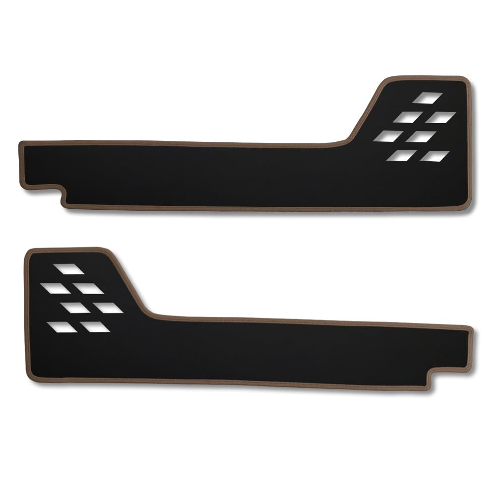 

YOURS Jimny Nomad Dedicated Door Trim Set Kick JIMNY Sewn in Protective S 5-Door Guards, Front, 2-Piece (Black Leather/Khaki), Guards, NOMADE, Japan,