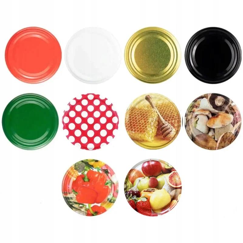 60x Glass Jars 315ml JAR FOR JAM, HONEY, PRESERVES + CAP Fi66