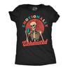 Womens Funny T Shirts Emotionally Exhausted Sarcastic Graphic Novelty Tee For