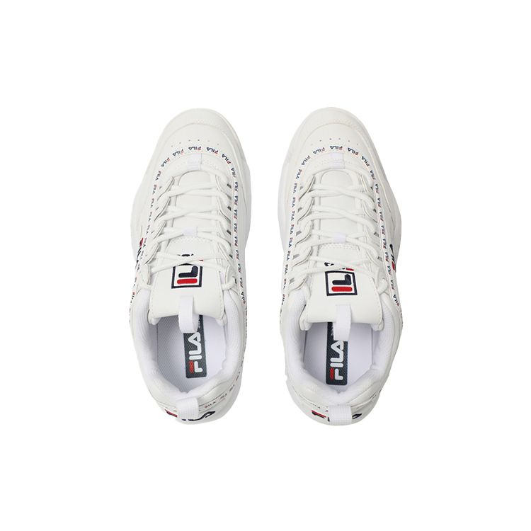 Fila Disruptor 2 Ύφασμα Συνθετικό Δέρμα Άνετα Μοντέρνα Χαμηλά Παπούτσια Dad Sneakers Unisex Παπούτσια Λευκό 1FM00865_100