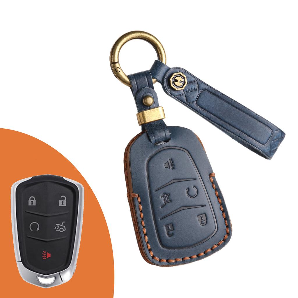 Anwendbar auf Cadillac Autoschlüsselhülle ct4ct6ct5 echtes Leder xt4 Kuh xt6 Schutz atxl hochwertig xt5 Tasche