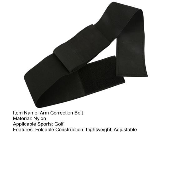 Golf Armkorrekturgürtel Leicht Faltbar Golfschwungtrainer Verstellbare Stabilitätsunterstützung Herren Damen Verbessern Schwunggenauigkeit Trainingswerkzeug