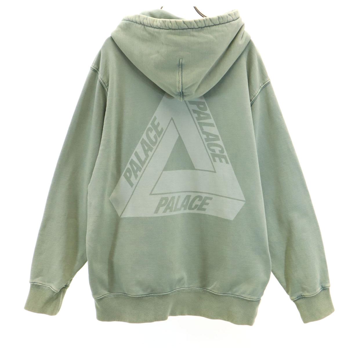 

PALACE Логотип сзади Лонгслив С обработкой стиркой Толстовки L Зелено-серый Мужские Б/у