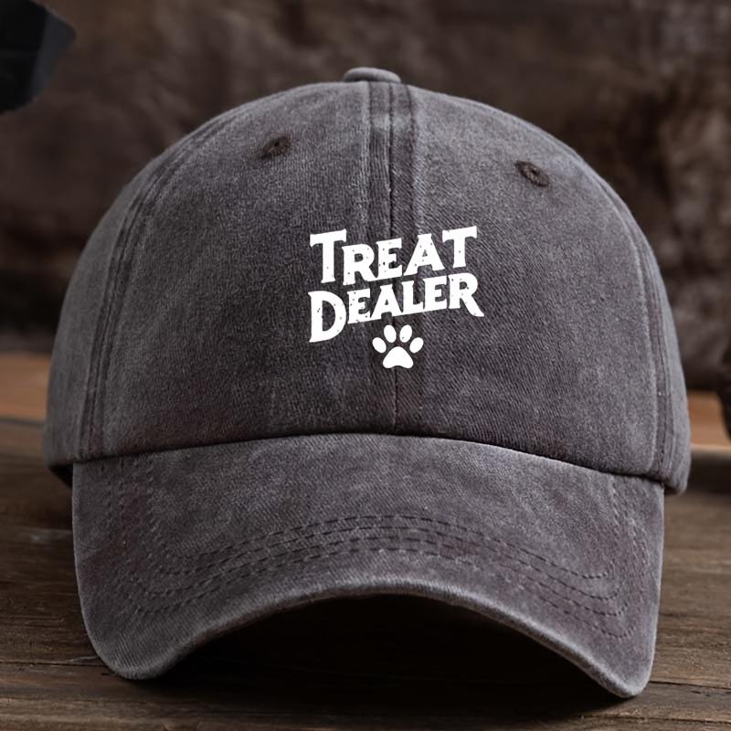 

Fun Letter Print Baseball Cap, Unisex Outdoor Hat, Fashionable and Versatile Peaked Cap Trend коричневий