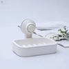 Soap Box Drain Soap Holder Bathroom Accessories Suction Cup Soap Dish Tray Soap Dish for Bathroom Soap Container Draining Water