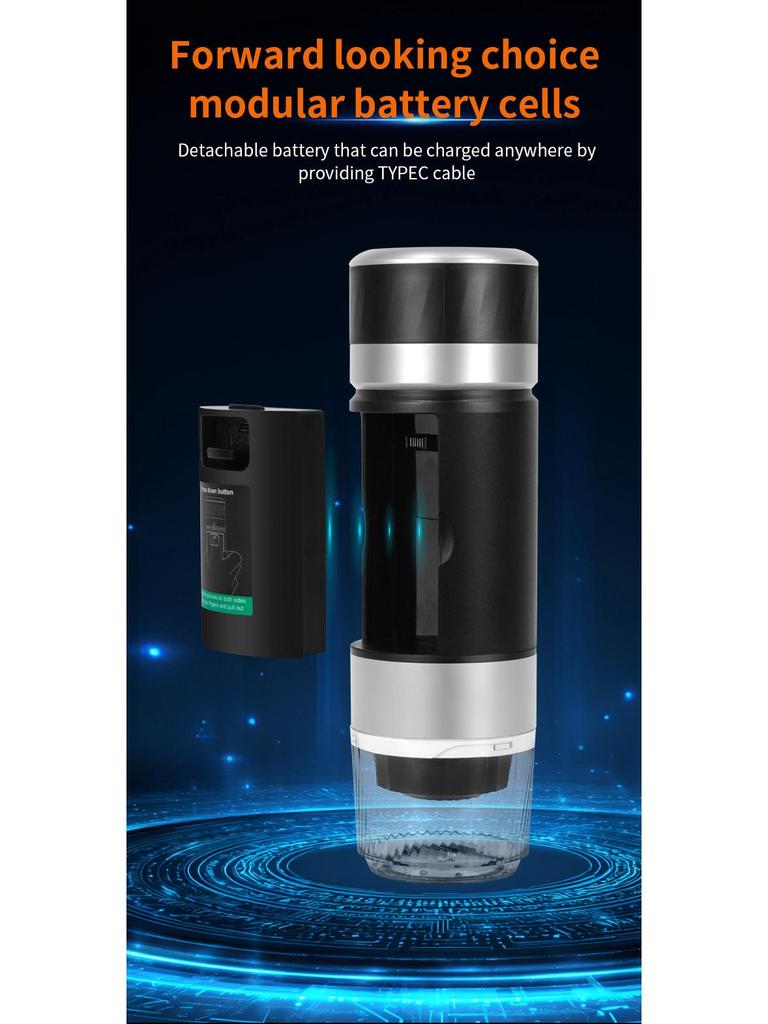 Tragbare 3-in-1 Kabellose Beheizbare Espresso-Kapsel-Kaffeemaschine