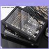 Leather Jewelry Box With Glass Cover For Necklaces Rings Earrings Bracelets Storage