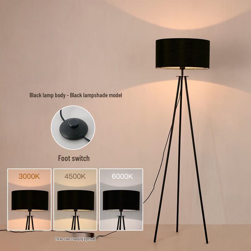 Nu-Feng Black 12W Dimmable LED Floor/Table Lamp