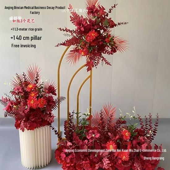 Seidenblumen-Gangdekorationen für Hochzeiten und Verlobungen