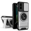 KEYSION Magnetic Phone Case for Infinix GT 30 30 Pro 5G Slide Camera Protection Upright Kickstand 360 Ring Shockproof Back Cover
