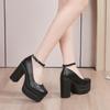 2026 Spring European & American High Chunky Heel Women's Platform Shoes - Waterproof Fashion Show & Banquet Style