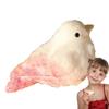 Handmade Squishy Realistic Bird Kid Squeeze Toys Silicone Soft Flocked Pinch Sensory Toys for Kids Desktop Ornament Pinching Toy