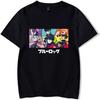 WJHYWDH Blue Lock T-Shirt Anime Merch Casual Short Sleeved T Shirt Unisex Tee (Black, 4X-Large)