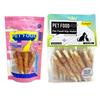 Pet Food Dog Snacks: Chicken, Duck & Beef Wrapped Rawhide Dental Chews 400g