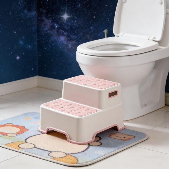 Toiletkruk Multifunctioneel Verstelbaar Opstapje Antislip Oppervlak Ergonomisch Ontwerp Kinderen Volwassenen Verstopping Verlichtende Kruk