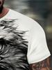 Men'S Eagle Graphic Crew Neck T-Shirt - Trendy Summer Casual Top Suitable for Everyday Wear And Vacation Outfits