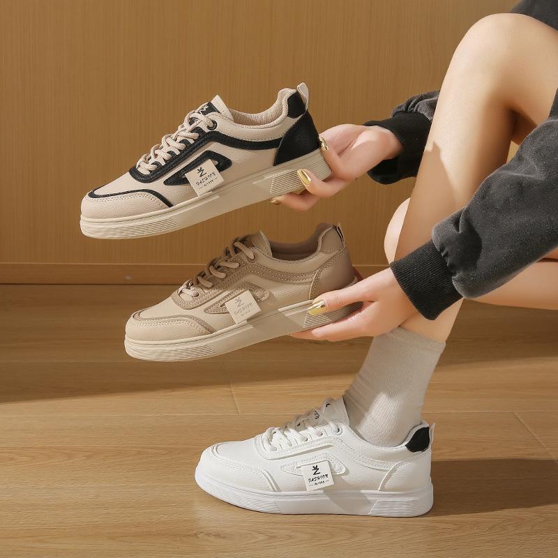 Little White Shoes Women's Spring New Ins Female Students' Leisure Sports Versatile Board Shoes Street Shot Q