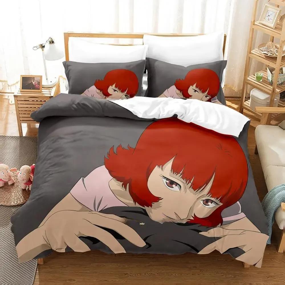 Anime Paprika Zestaw Pościeli Pojedynczy Bliźniak Pełny Queen King Size Zestaw na Łóżko Sypialnia dla Dorosłych Dzieci Zestawy Poszewek na Kołdrę Zestaw Prześcieradeł Anime