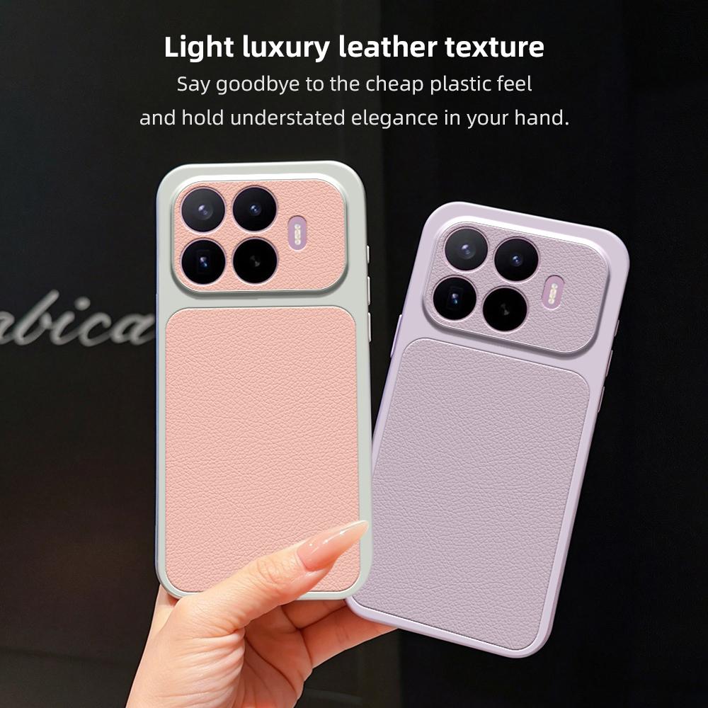 For Xiaomi 17 Case Xiaomi 17T Cover Xiaomi 17T Pro Leather Case Luxury Lens Protection Case Protect Matte Leather Back Cover