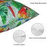 Tropical Parrot Palm Pillow Cover  Square Cushion Cover Fashion Pillow Case For Living Room Bed Chair