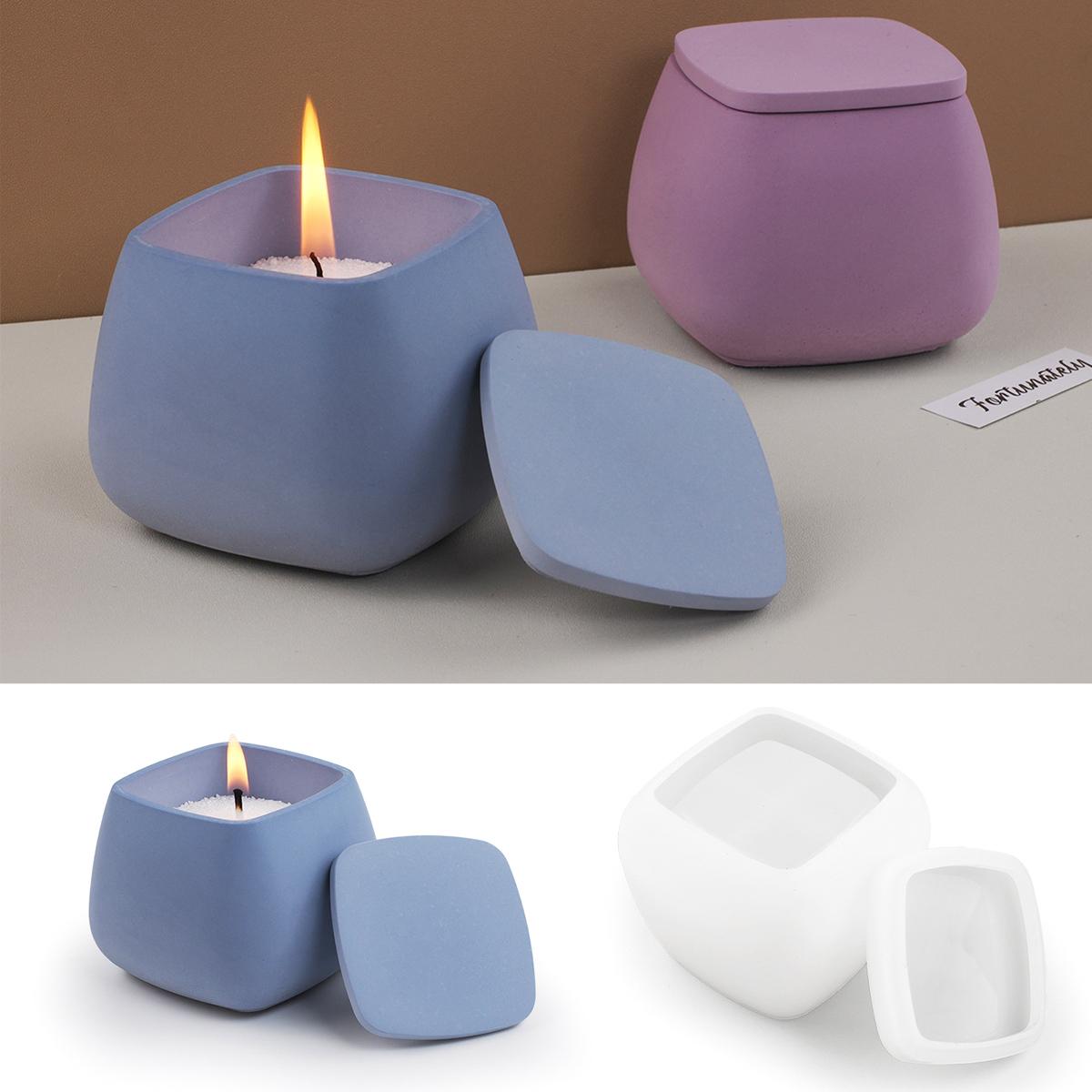 1 шт. квадратная банка для свечей — фото 3