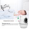 New 5 Inch Video Baby Monitor with Camera and Audio, 4X Zoom, 22Hrs Battery, 1000ft Range 2-Way  Temperature Sensor Lullaby
