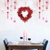 Liebesherz Krappkranz Valentinstagsdekorationen Fenster Wand Tür Hängend Dekorativ Hochzeitsrequisite