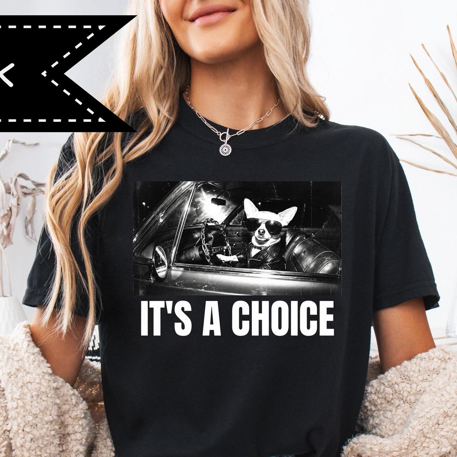 Vintage 90s Chihuahua Rocker Y2K Graphic Tee, Grunge Dog Graphic Tee, Gift for Dog Lovers, Smoking Chihuahua Shirt XL