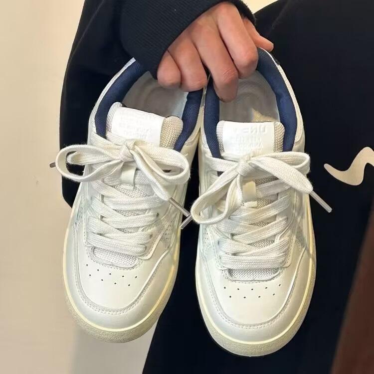 Retro platform spring new shoes ins niche casual student sports board shoes