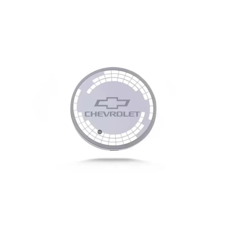 LED Car Water Cup Coaster Drinks Holder Light Mat for Chevrolet Aveo Sail Orlando Cruze Spark Equinox Malibu Captiva Trax Sonic