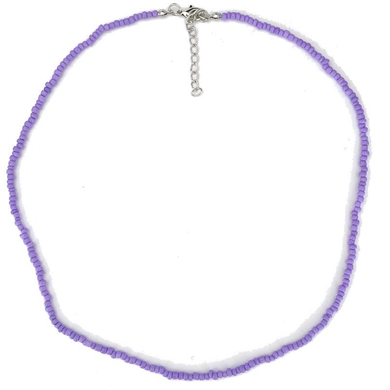 50cm Colorful Bohemian Seed Bead Choker Necklace – Perfect for Halloween & Christmas