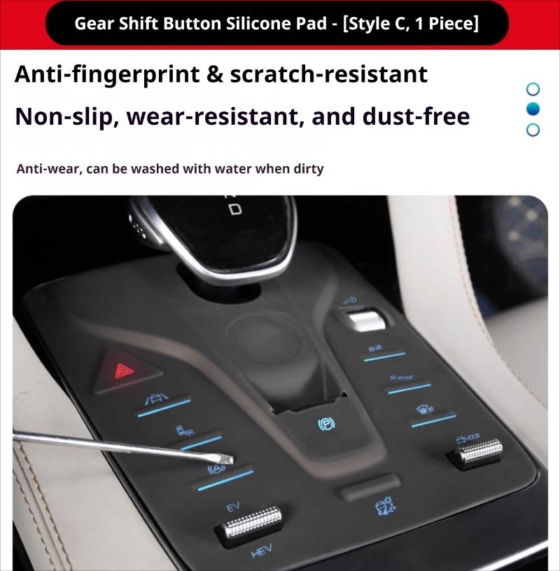 For BYD Yuan Plus Song Qin EV Tang Car Silicone Protective Pad for Gear Shift Central Control Anti Scratch EV Gear Special Pad