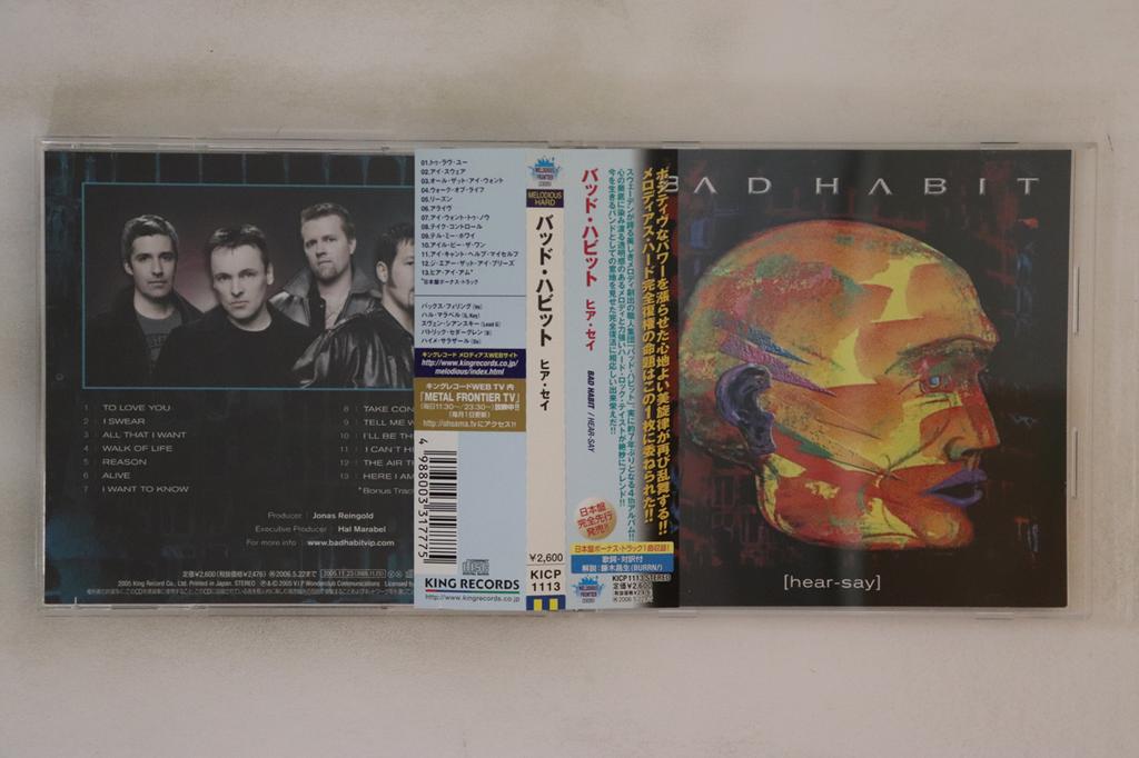CD BAD HABIT - Hear-Say KICP1113 Nexus 2005 Japan Obi Rock Used