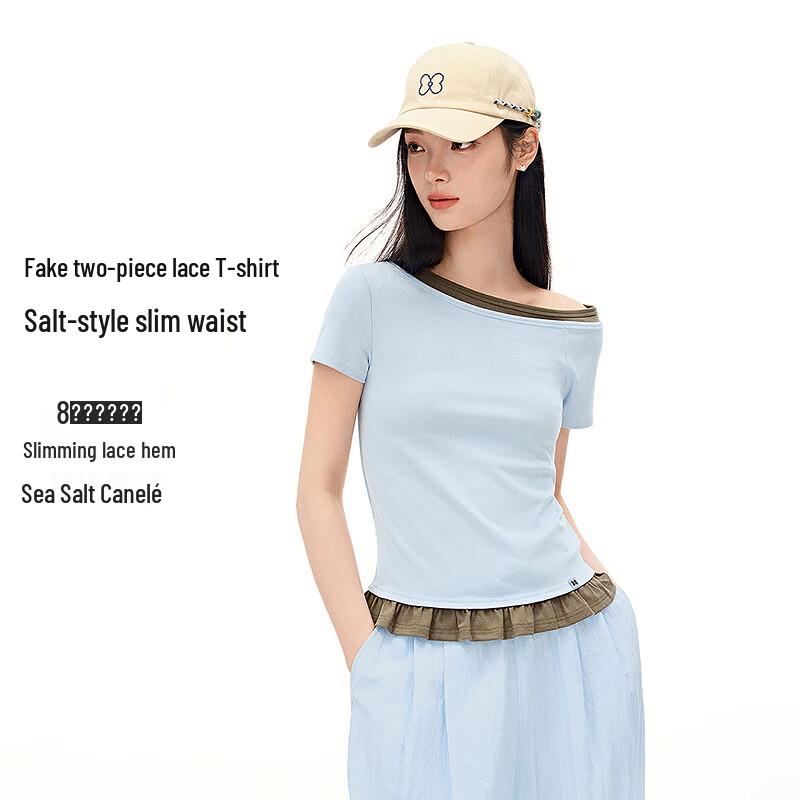 LEDIN Slim Fit Ribbed Short Sleeve T-shirt L