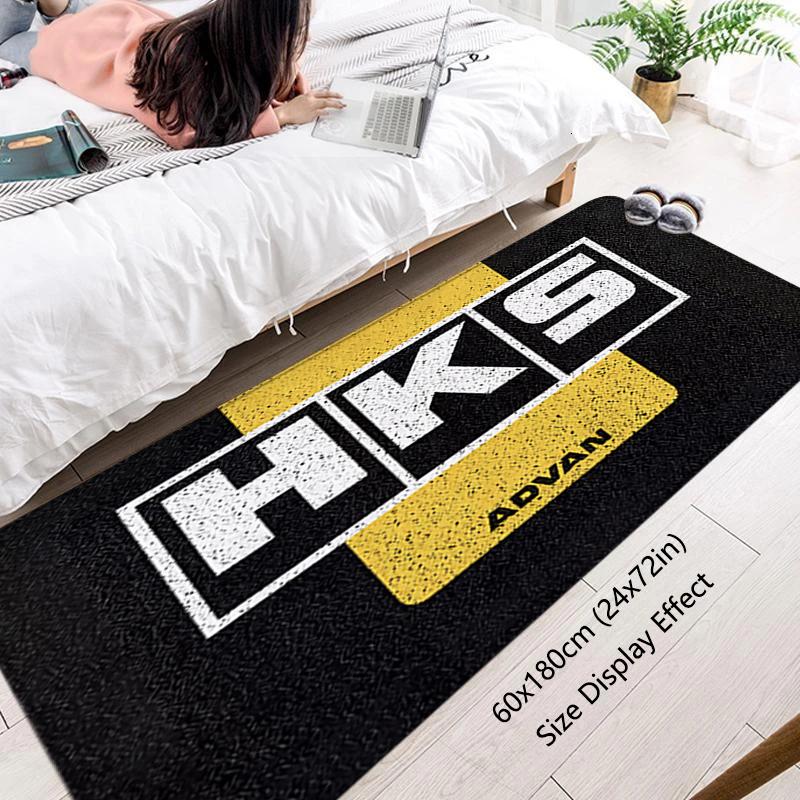 Floor Mat Non-slip Foot Rug for Entryway HKS Power Hallway Carpet Kitchen Water Absorbed Rugs Fluffy Bedside Mats Home Decor