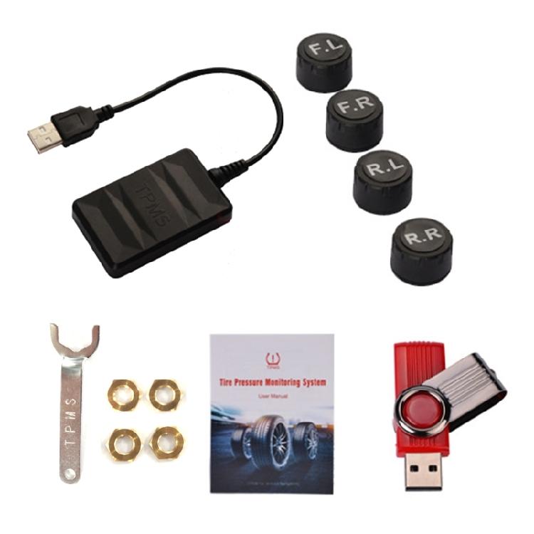 Portable TPMS Sensor Tire Pressure Monitoring System for Android- Stereo Radio