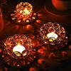 1Pc  Tealight Candle Holders Clear Mini Candlestick Table Centerpiece Wedding Festival Birthday Home Decorations