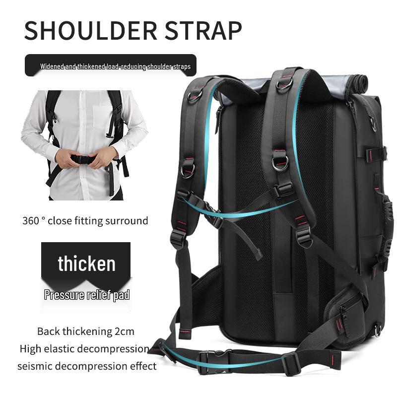 Herren Rucksack mit großem Fassungsvermögen, Diebstahlschutz, für Laptop und Reisen, für Outdoor und Business.