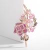 Women Wedding Flower Brooch Crystal Rhinestones Zircon Pin Clothing Accessories