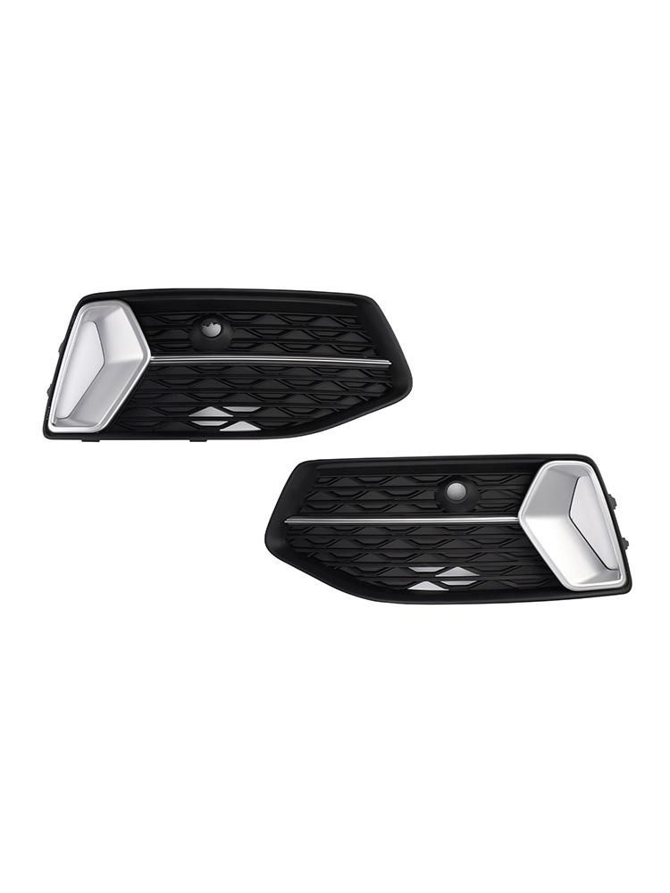 2PCS Front Bumper Grille Grill Fog Light Cover Fit A6 C8 2019-2023