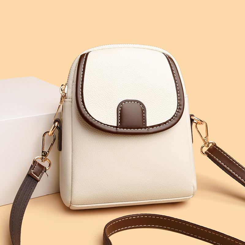 Mini Square Bags Bag Versatile Crossbody Shoulder Bag Casual Trendy Leather Bag Cellphone Bag for Women