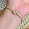 fashion shiny brushed design bangles light luxury New in fantasy diamond bracelet for women and exquisite chain