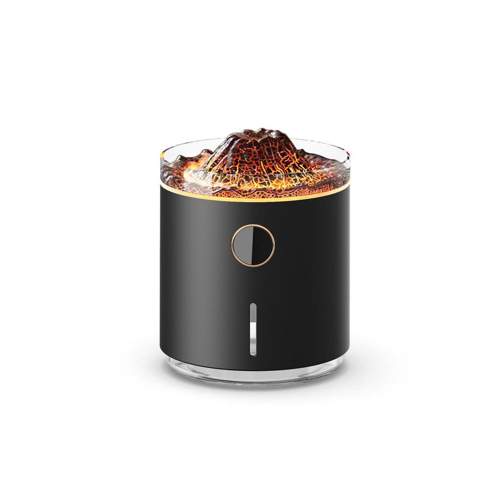 Creative Turret Aroma Diffuser: Realistic Flame Light with Large Spray Humidifier for Home Bedroom
