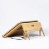 Laptopständer aus Holz mit Kühltischplatte aus Aluminiumplatte, kompatibel mit MacBook 17 Zoll LAY10C Pro/Air