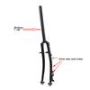 SILVEROCK Хромомолибденовая Сталь Шоссейный Велосипед 700C Жесткая Вилка 1 дюйм 25.4мм 1 1/8 28.6мм Дисковый V-Тормоз Безрезьбовая Хромированная Вилка для Шоссейного Велосипеда
