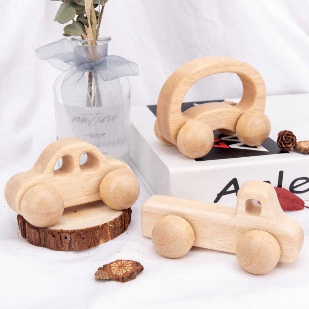 Wooden Material Baby Wooden Toys Handmade Stacking Blocks Van Montessori Toys Children