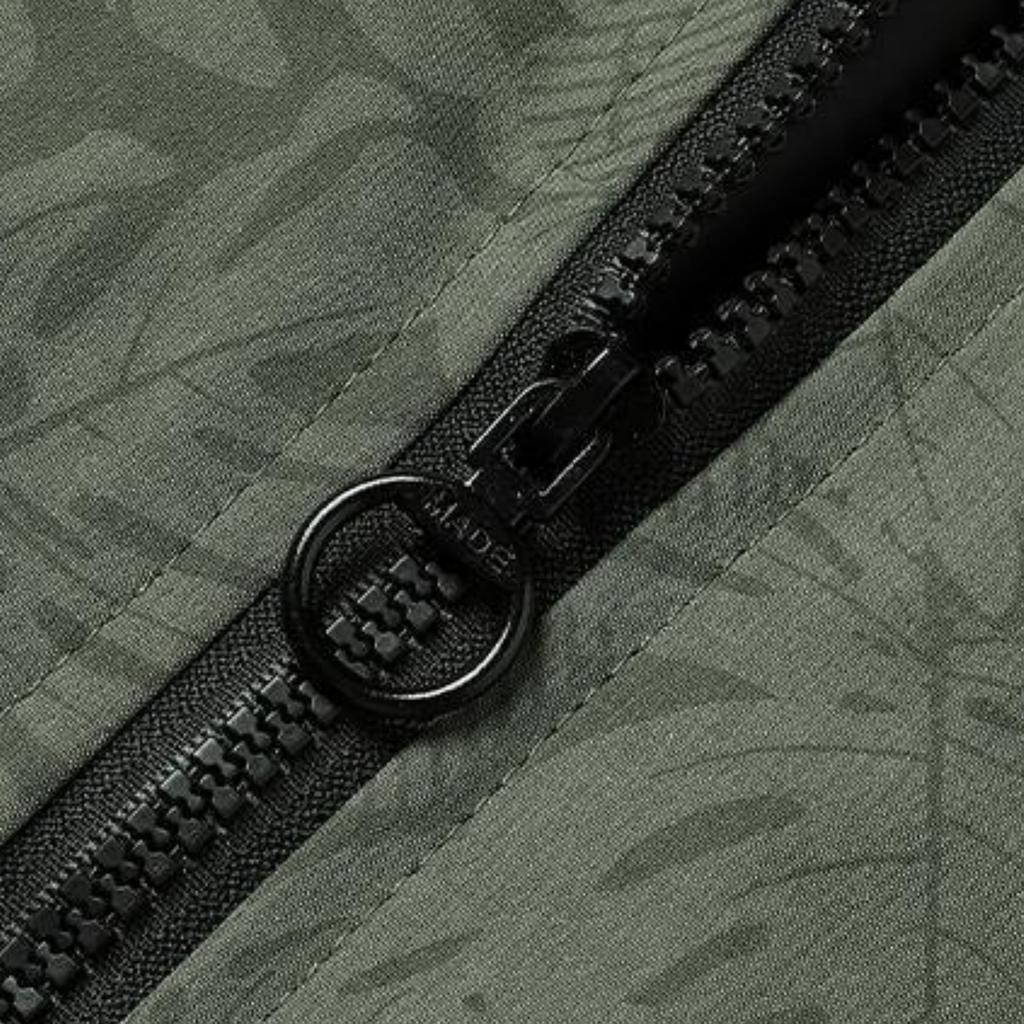 Men's Casual Loose Zipper Jacket, Men's Printed Baseball Jacket, Long-sleeved Coat