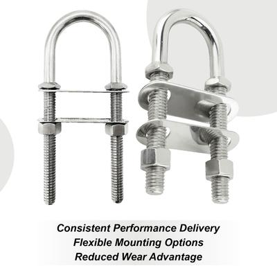 Stainless Steel U-bolts M8/M10/M12 Specification Screws and Bolts Heavy Duty Hardware Accessories for Ships and Yachts